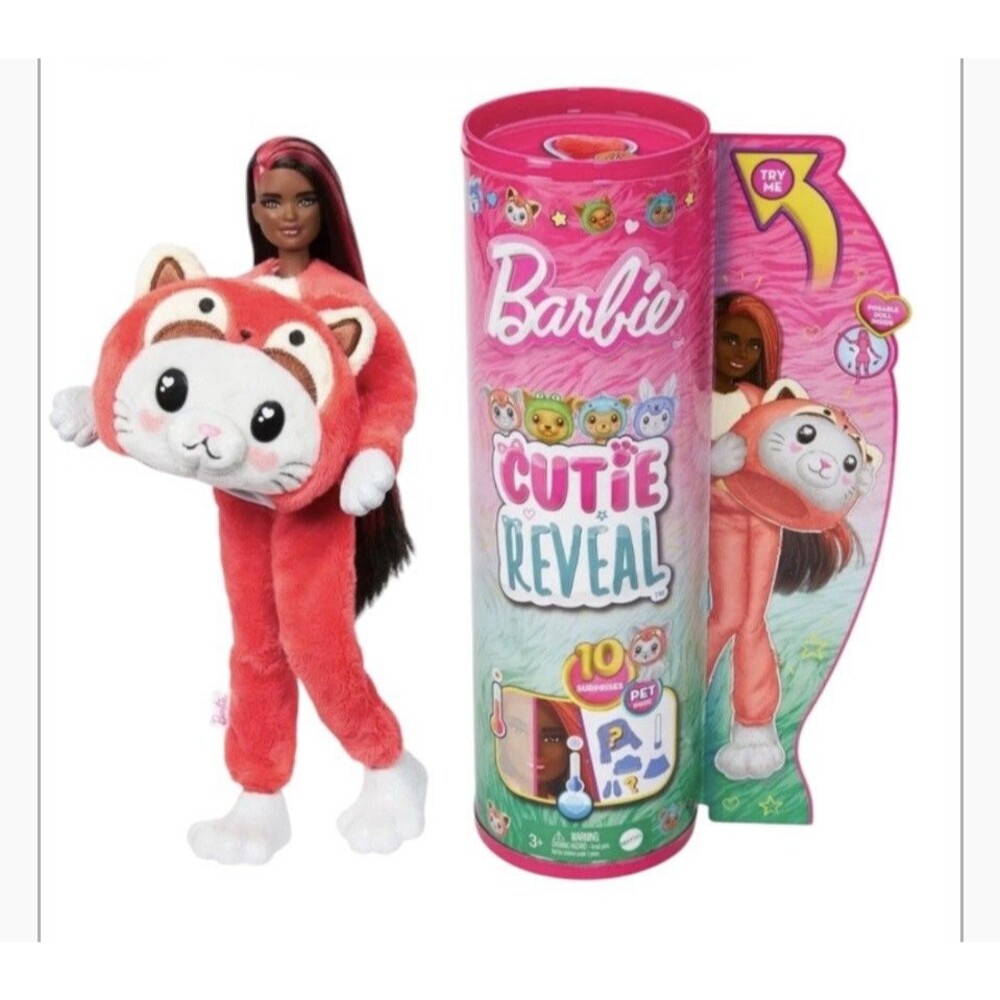 Barbie Cutie Reveal Costume-Themed Series Doll & Accessories with 10 Surprises